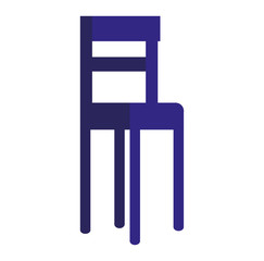 Dinner table inside home design vector illustration