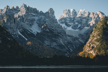 view of the dolomite mountains