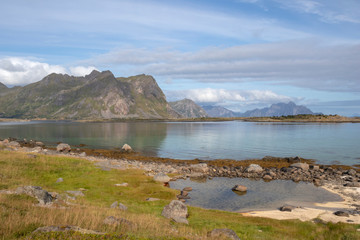 Skifjorden near Stamsund, Vestvagoy, Lofoten Islands, Norway