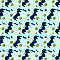 Naklejka premium seamless pattern with bat