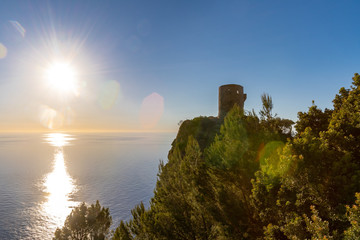 Fototapeta na wymiar Torre del Verger Wachturm | Ausblick | Banyalbufar | Mallorca | Spanien
