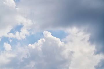 Fototapeta premium blue sky background with fluffy clouds.