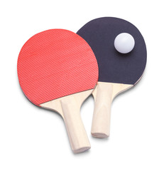 Ping Pong Paddles and Ball