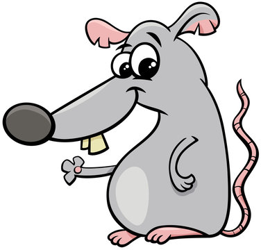rat or mouse cartoon animal character