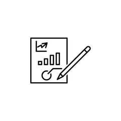 Financial, analytics icon. Element of financial icon