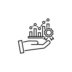 Financial, analytics icon. Element of financial icon