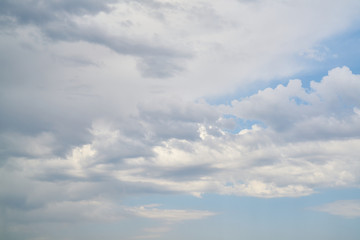 Blue sky with white clouds