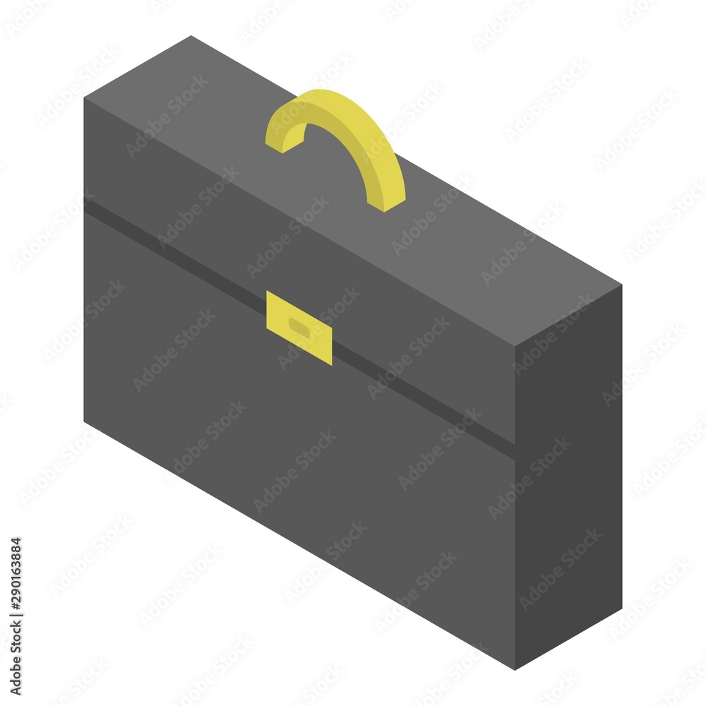 Aufkleber judge suitcase icon. isometric of judge suitcase vector icon for web design isolated on white backgr