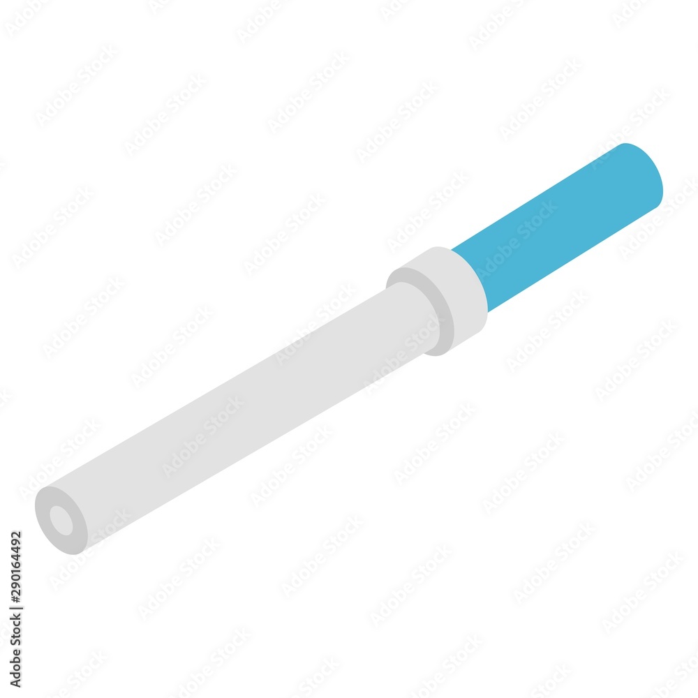 Poster pipette icon. isometric of pipette vector icon for web design isolated on white background