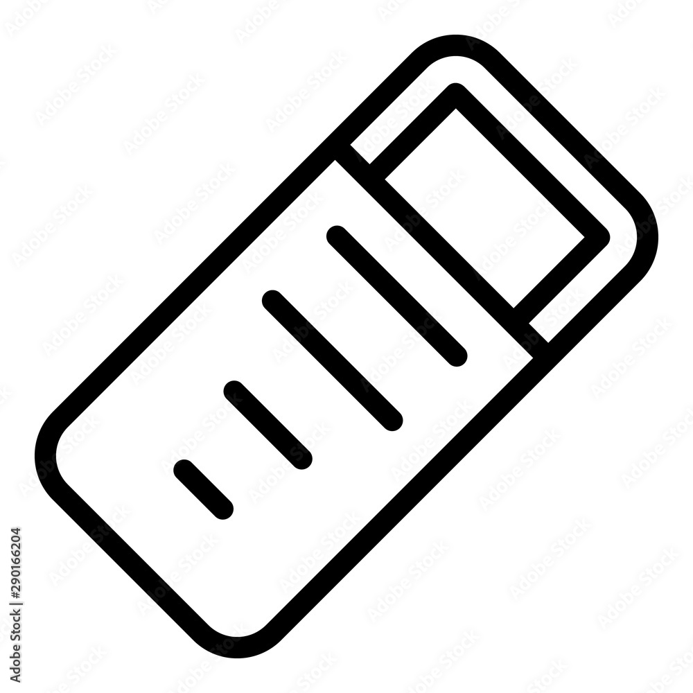 Poster rectangular baby cradle icon. outline rectangular baby cradle vector icon for web design isolated on