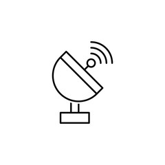 Antenna icon. Element of news thin line icon