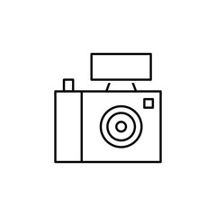 Camera icon. Element of news thin line icon