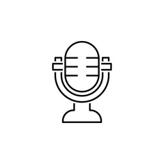 Podcast icon. Element of news thin line icon