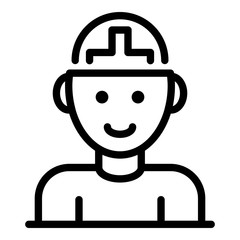 Doctor icon. Outline doctor vector icon for web design isolated on white background