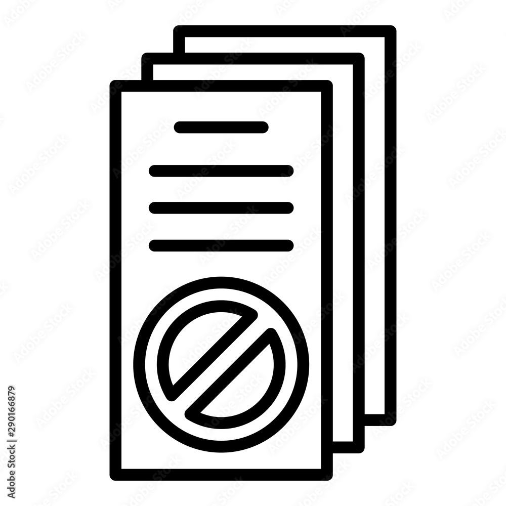 Poster protest papers icon. outline protest papers vector icon for web design isolated on white background