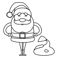 Christmas santa claus design vector illustration