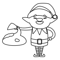 Christmas elf design vector illustration