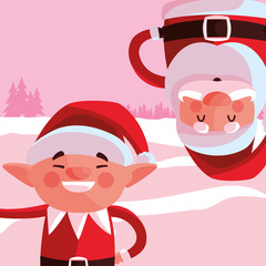 Christmas elf design vector illustration