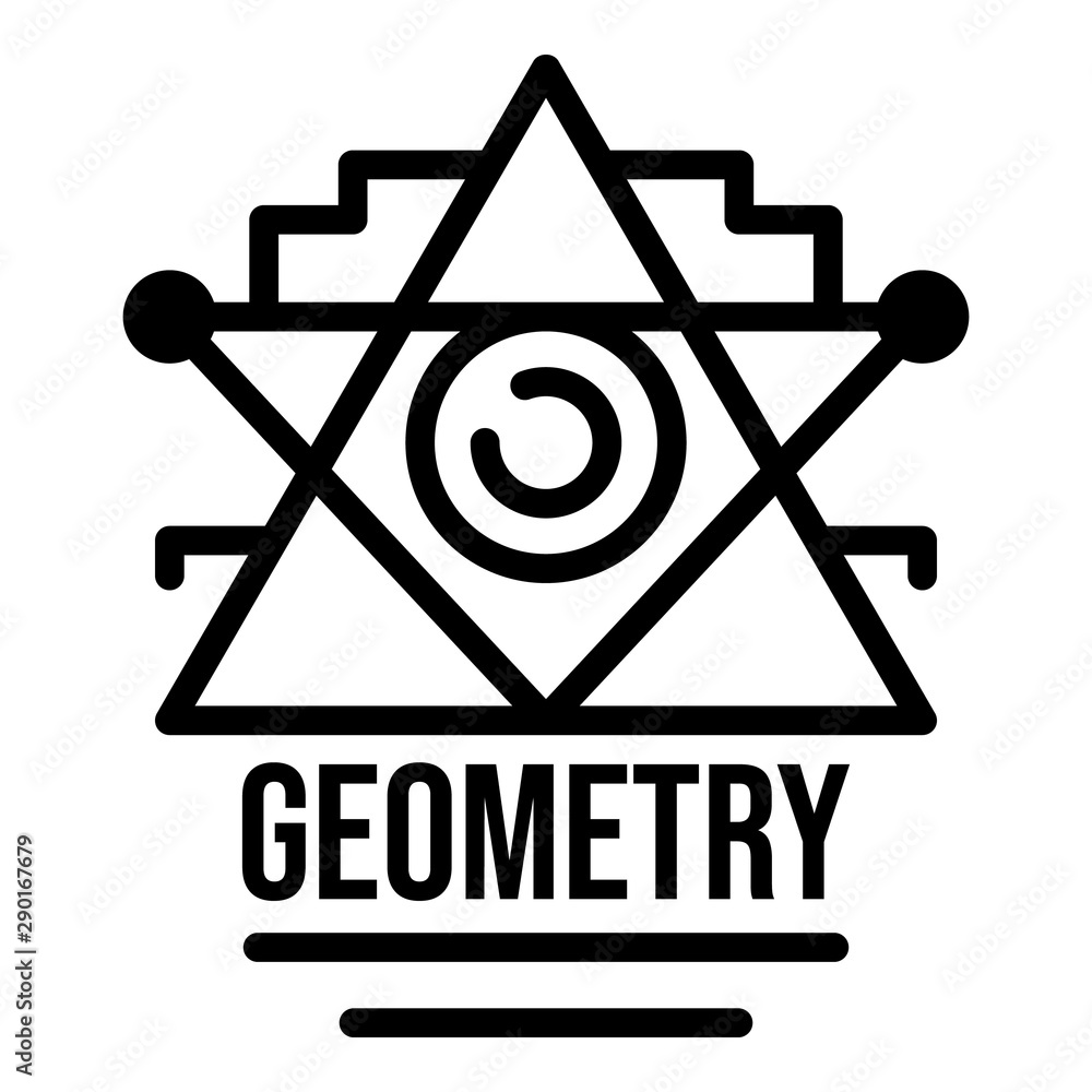 Aufkleber geometry alchemy icon. outline geometry alchemy vector icon for web design isolated on white backgro