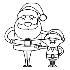 Christmas santa claus design vector illustration
