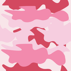 seamless abstract pattern with pink shapes