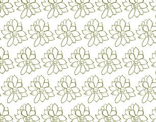 seamless pattern with flowers