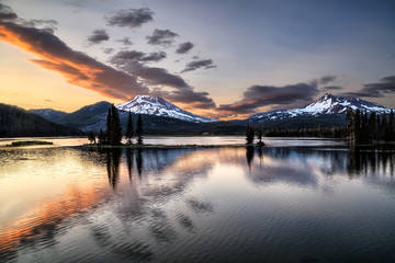 Sunset At Sparks Lake