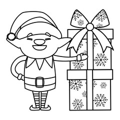 Christmas elf design vector illustration