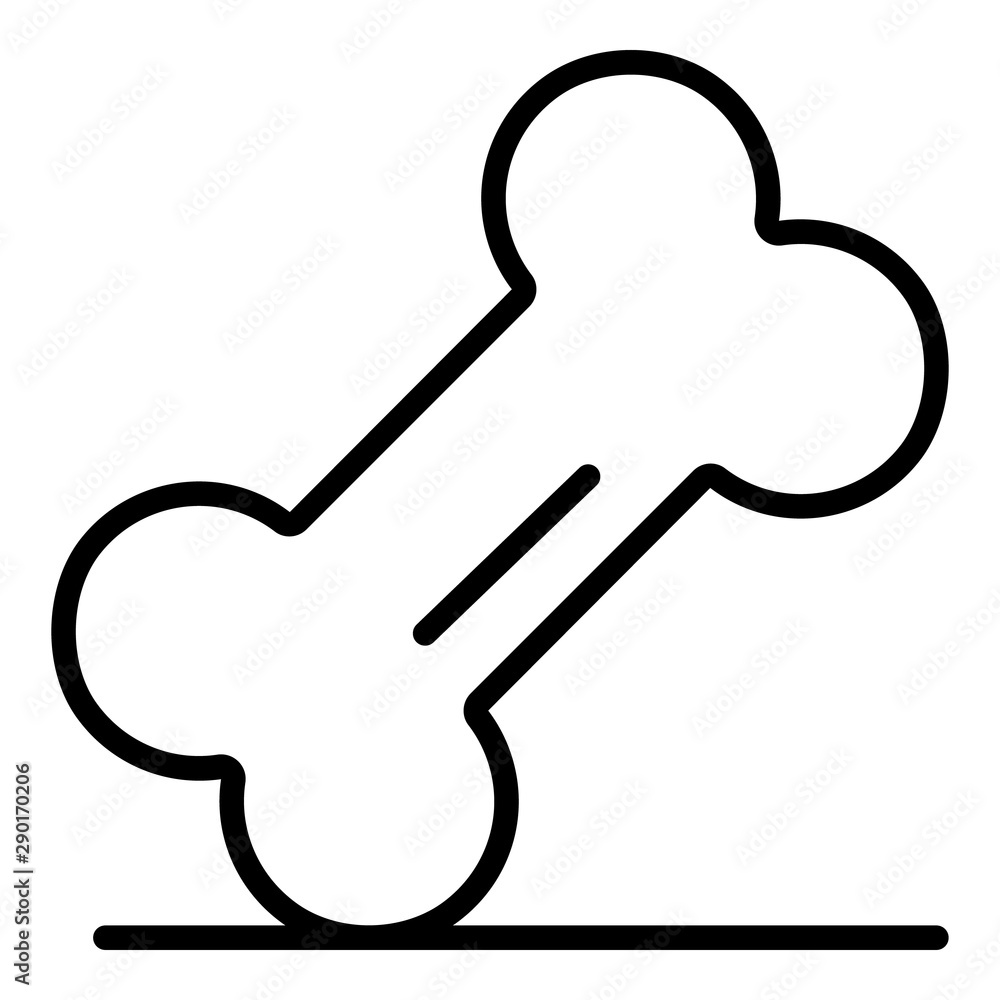 Poster pet bone icon. outline pet bone vector icon for web design isolated on white background