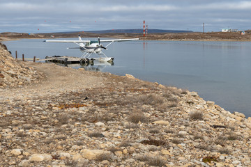 Seaplane on the Arctic Ocean at Cambridge Bay