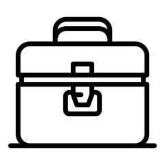 Medical case icon. Outline medical case vector icon for web design isolated on white background