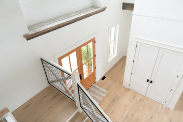 Entrance way in upscale vacation beach home