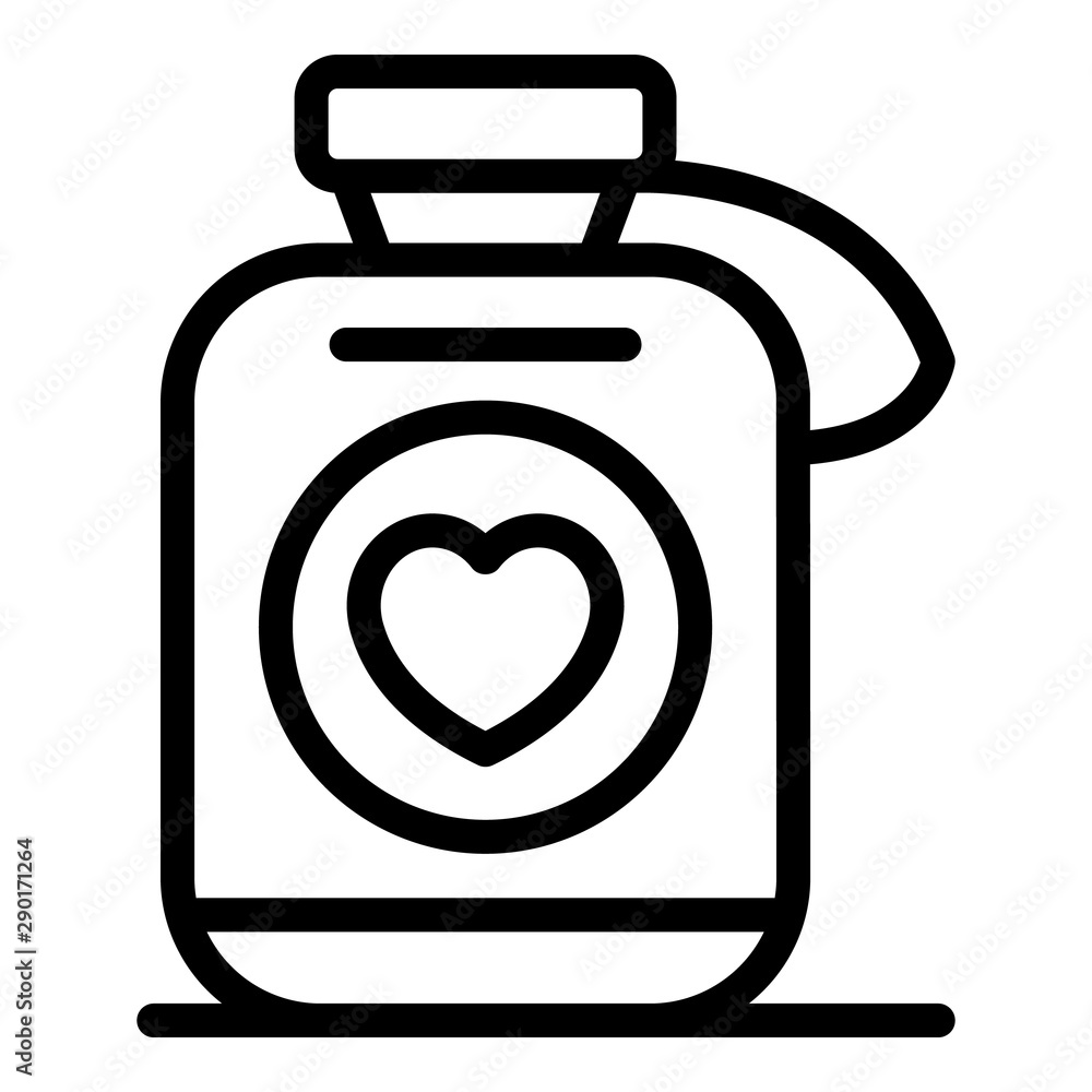 Poster heart medication icon. outline heart medication vector icon for web design isolated on white backgro