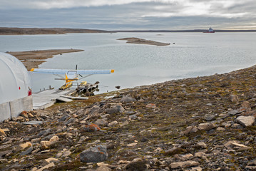 Seaplane on the Arctic Ocean at Cambridge Bay