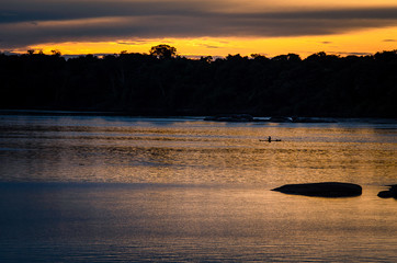 Atardecer en el Rio Inirida Guainia-Colombia