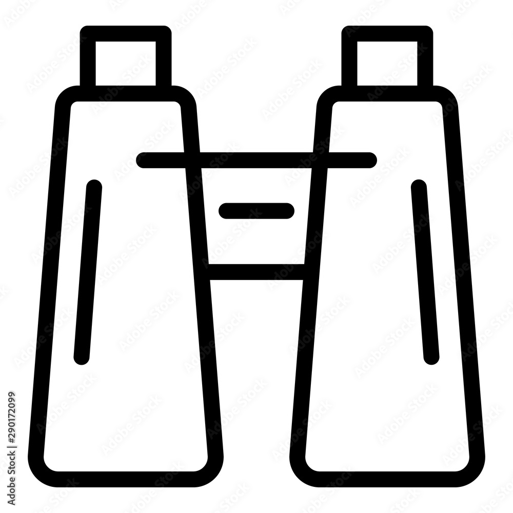 Aufkleber binoculars icon. outline binoculars vector icon for web design isolated on white background