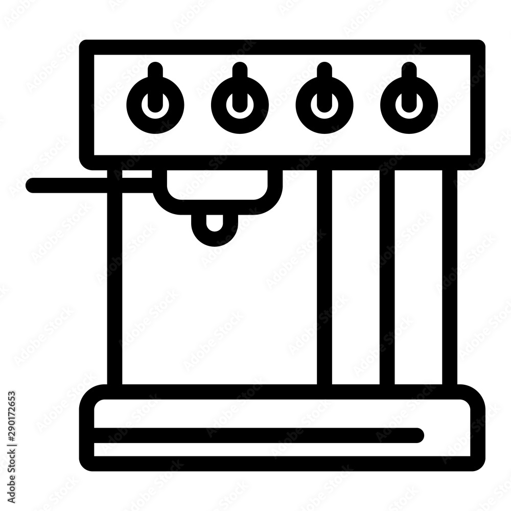 Poster professional coffee maker icon. outline professional coffee maker vector icon for web design isolate