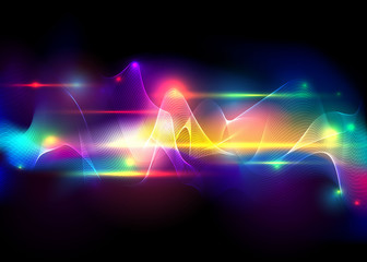 Aurora borealis shiny, abstract vector aurora australis background  for web and print