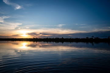 Naklejka premium Laguna de las Brujas en Puerto Inirida Guainia_Colombia