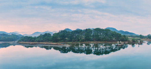 Old town painting township landscaping