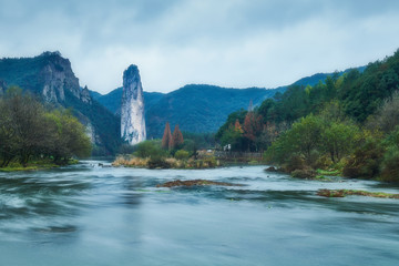 Old town painting township landscaping