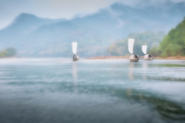 Old town painting township landscaping