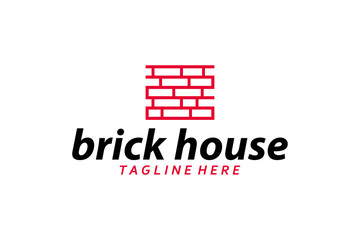 brick logo icon vector isolated