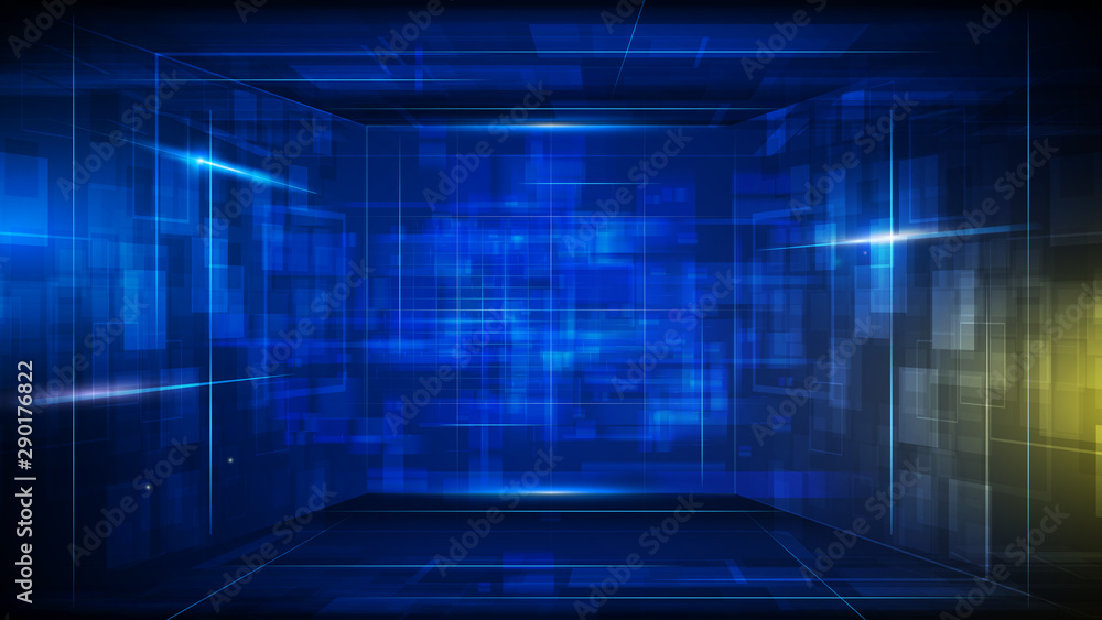 Poster rectangle pattern sci fi futuristic design concept background eps 10 vector
