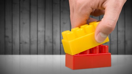 Toys collection isolated on  background