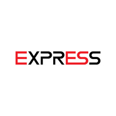 One Express delivery service logo design vector
