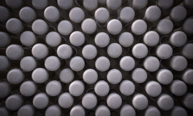 abstract texture of rods with white circle heads texture with vignette. design, background.