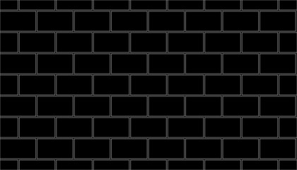 Black wall made of blocks. Blocks. Black.Wall.Vector illustration.Stock illustration.