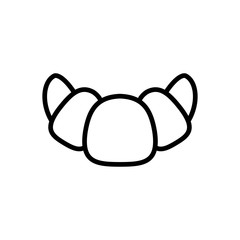 croissant icon trendy