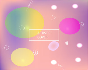 Soft color gradient background.